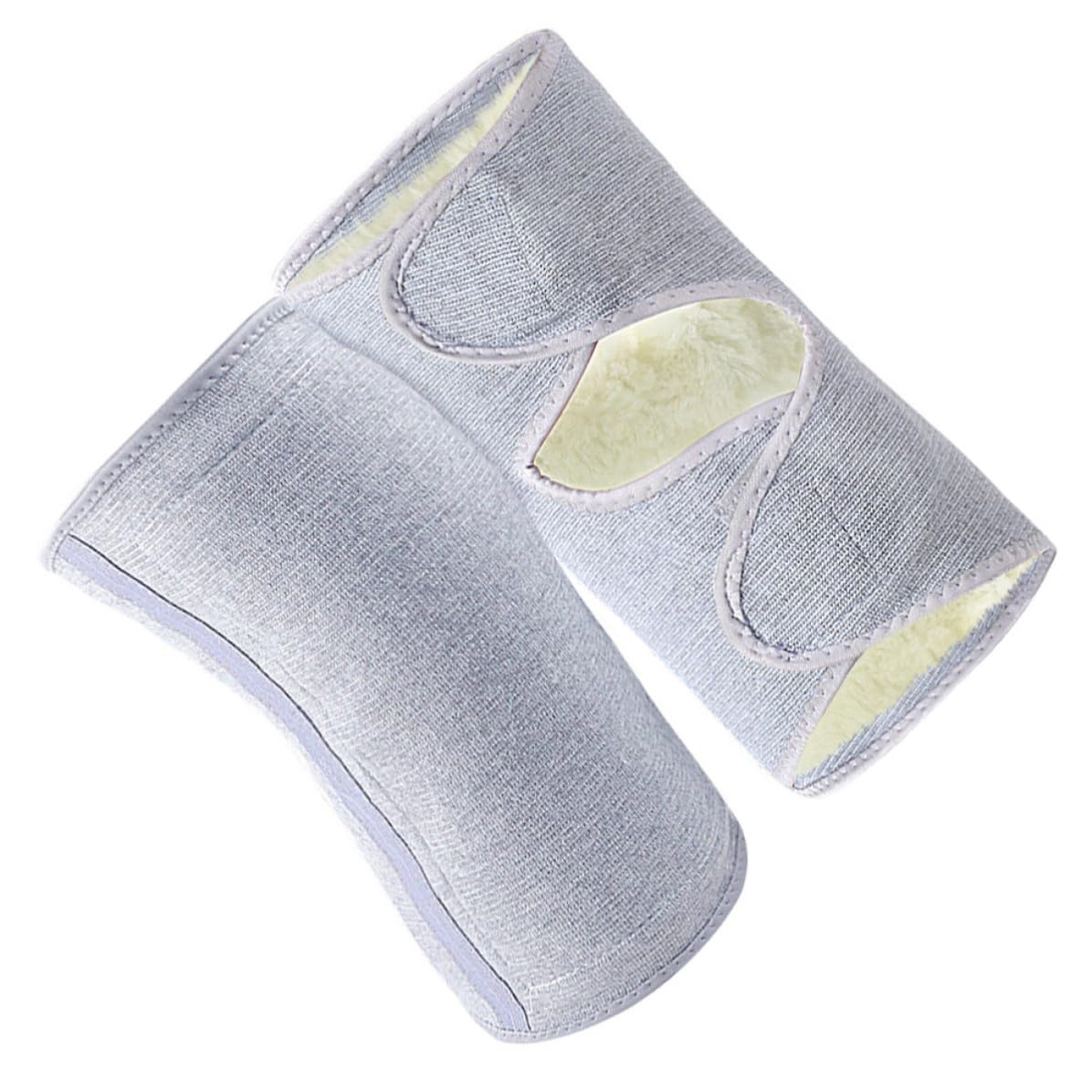 Toyvian Genouillère Épaisse en Laine Mérinos avec Propriétés d'Isolation Thermique, Maintien Souple en Latex pour Travail et Sport d'hiver