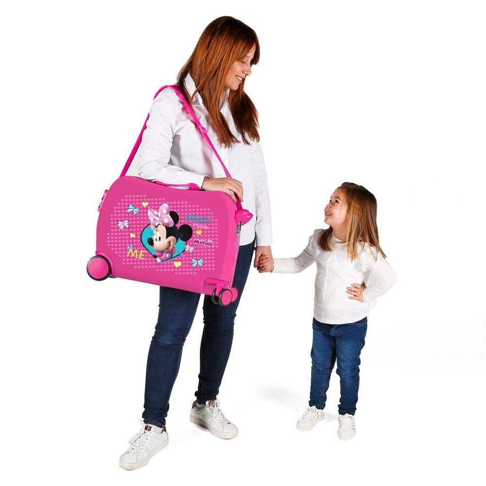 Disney Minnie Happy Helpers Valigia per bambini Rosa 50x38x20 cms Rigida ABS Chiusura a combinazione numerica 34L 2,3Kgs 4 Ruote Bagaglio a mano