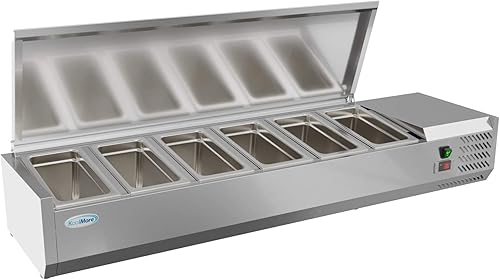 Miniatura 2 de KoolMore SCDC-6P-SSL Refrigerador comercial, 59 pulgadas, plateado, 0 pies cúbicos