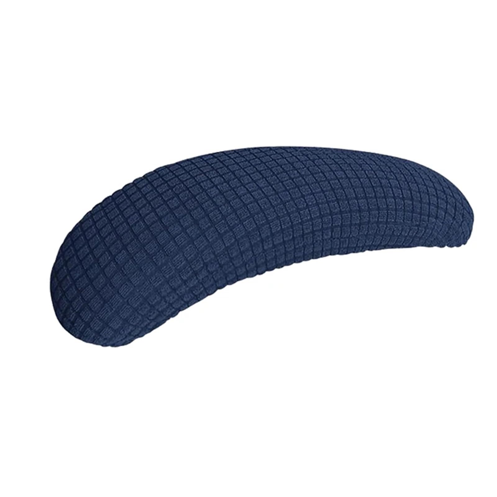 ENmrfvkz Office Spandex Armrest Covers, Office Chair Arm Covers, 4 Pack, Multicolor, Jacquard Spandex, Stretchable Water(Dark Blue)