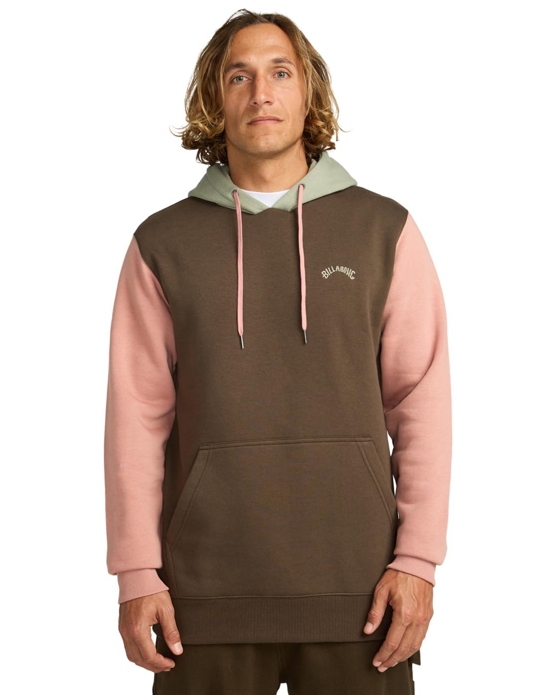 Billabong Fleece sweater ARCH BLOCK PO Men's Brown XL