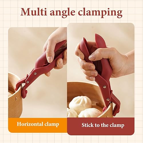 Miniatura 3 de Clip multiusos antiquemaduras para tazón, clip de silicona antideslizante con aislamiento térmico antiquemaduras, clip multifunción antiquemaduras,