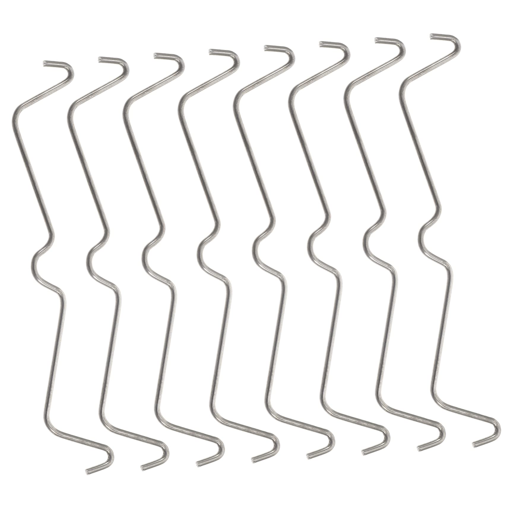 ROMISBABA Pegboard Hook Locks Metal Pegboard Accessories 100pcs Stainless Steel Clips for Secure