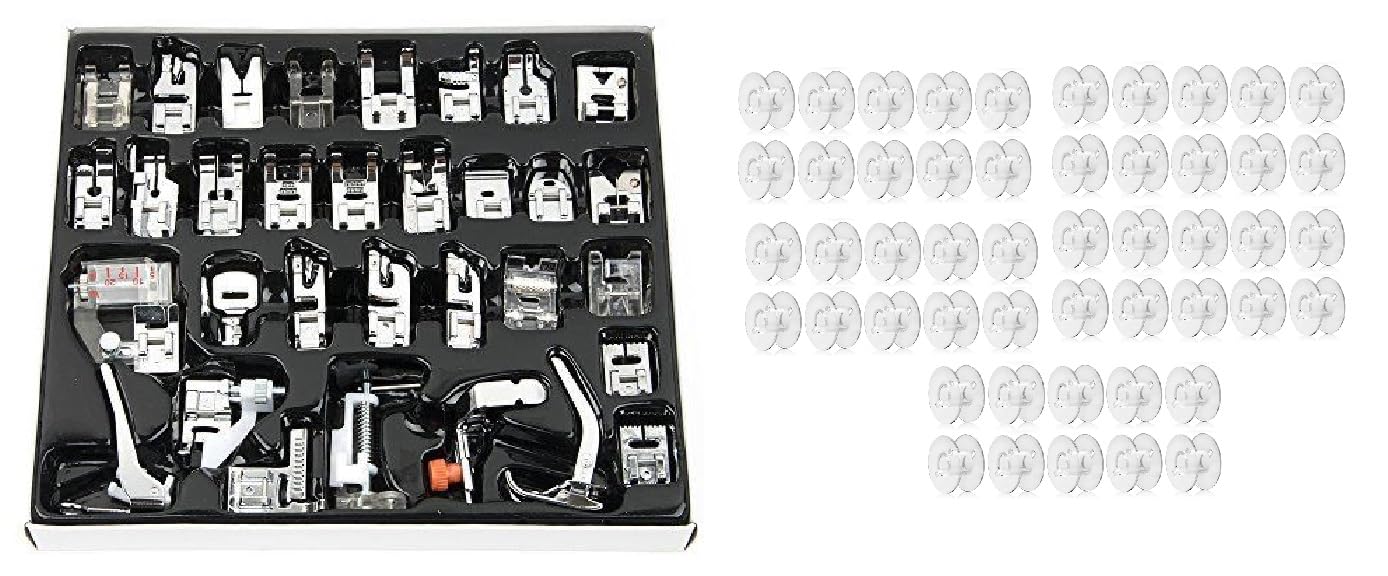 ZENITH 42 Pieces Presser Foot Kit & 25 Transparent Bobbins — Amazon image 8