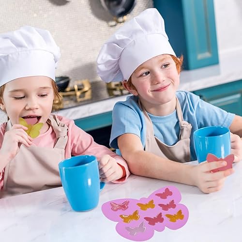 Miniatura 7 de 3 moldes de silicona con forma de mariposa, para hornear gomitas de caramelo de chocolate, bandeja de hielo de mariposa para gelatina, pudín, jabón,