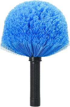 Cobweb Duster Head Brush, Spider Web Brush for Cleaning Spider Webs Outdoor & Indoor, Screw-on Corner Duster Fits Standard Acme Threaded Extension Poles, Webster Cobweb Duster Brush