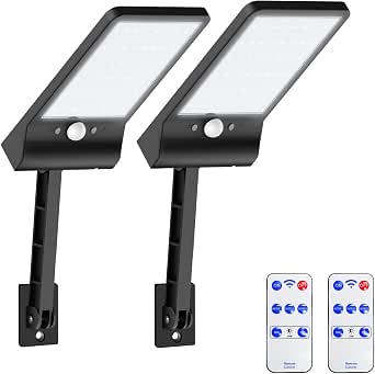 Lampe Solaire Exterieur, Lumiere LED Avec Détecteur De Mouvement Avec 3 Modes Reglables Ip65 Etanche Puissant Lampadaires Avec Telecommande2 Pcs Lampe Solaire Exterieur Projecteur Eclairageblanc 88684848 Lampe Solaire Exterieur, Lumiere LED Avec Détecteur De Mouvement Avec 3 Modes Reglables Ip65 Etanche Puissant Lampadaires Avec Telecommande2 Pcs Lampe Solaire Exterieur Projecteur Eclairageblanc 88684848