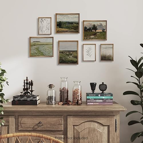 Miniatura 3 de Decoración artística de pared de campo francés de 11 x 14 pulgadas, cuadro bohemio Art Deco Victoria para baño, impresión moderna de póster de