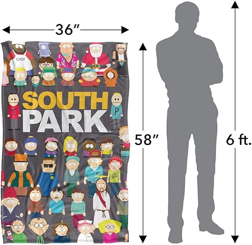 Miniatura 5 de South Park - Manta de tacto sedoso de fundición completa, súper suave, 36 x 58 pulgadas, multicolor