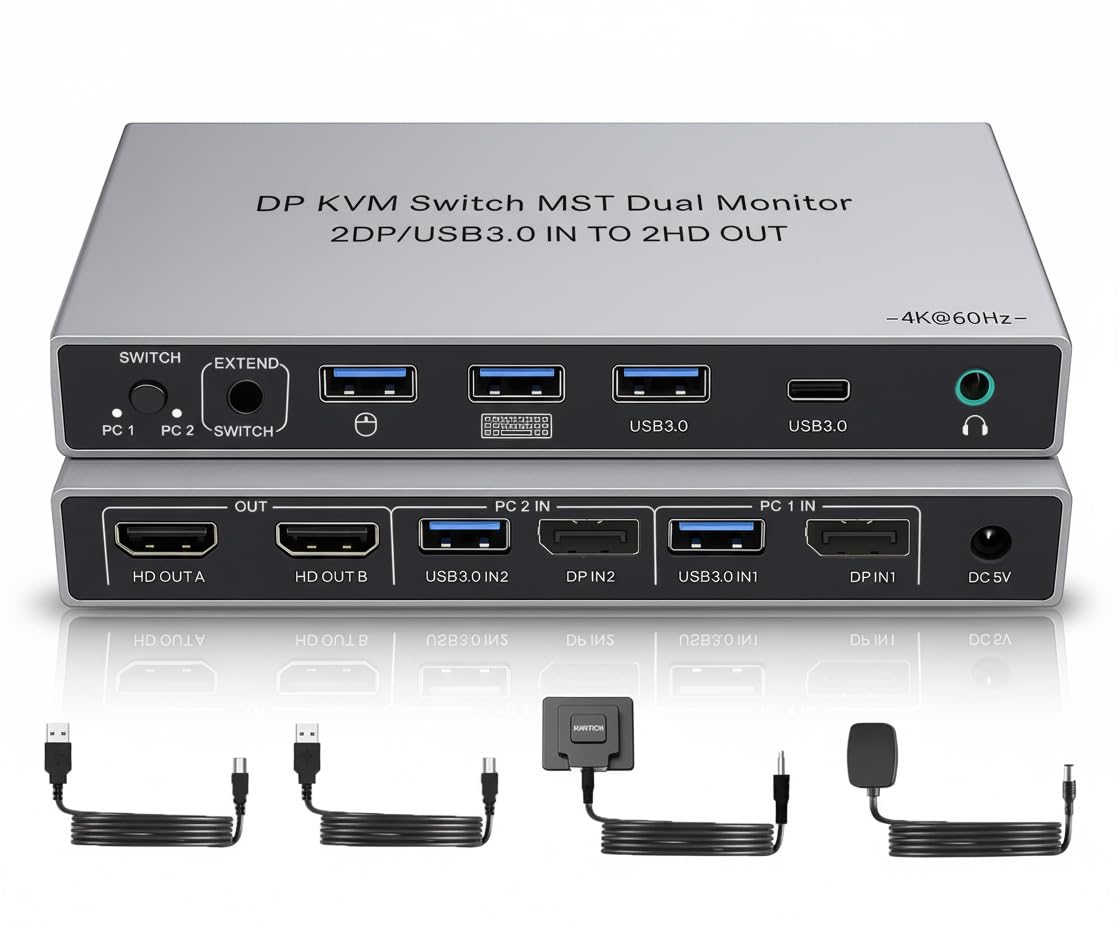 残り1点⭐️スイッチ2 コンピューター 2モニターディスプレイポー