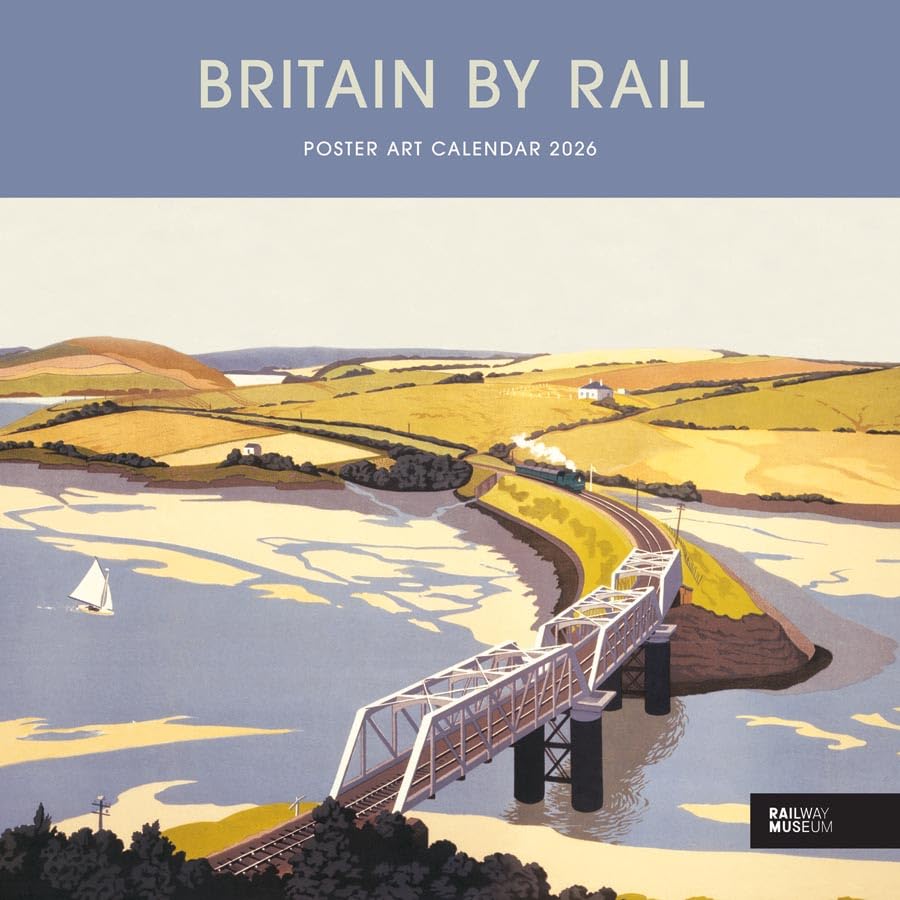 Carousel Worldwide, Britain By Rail - Calendario de pared 2026 Wire-o