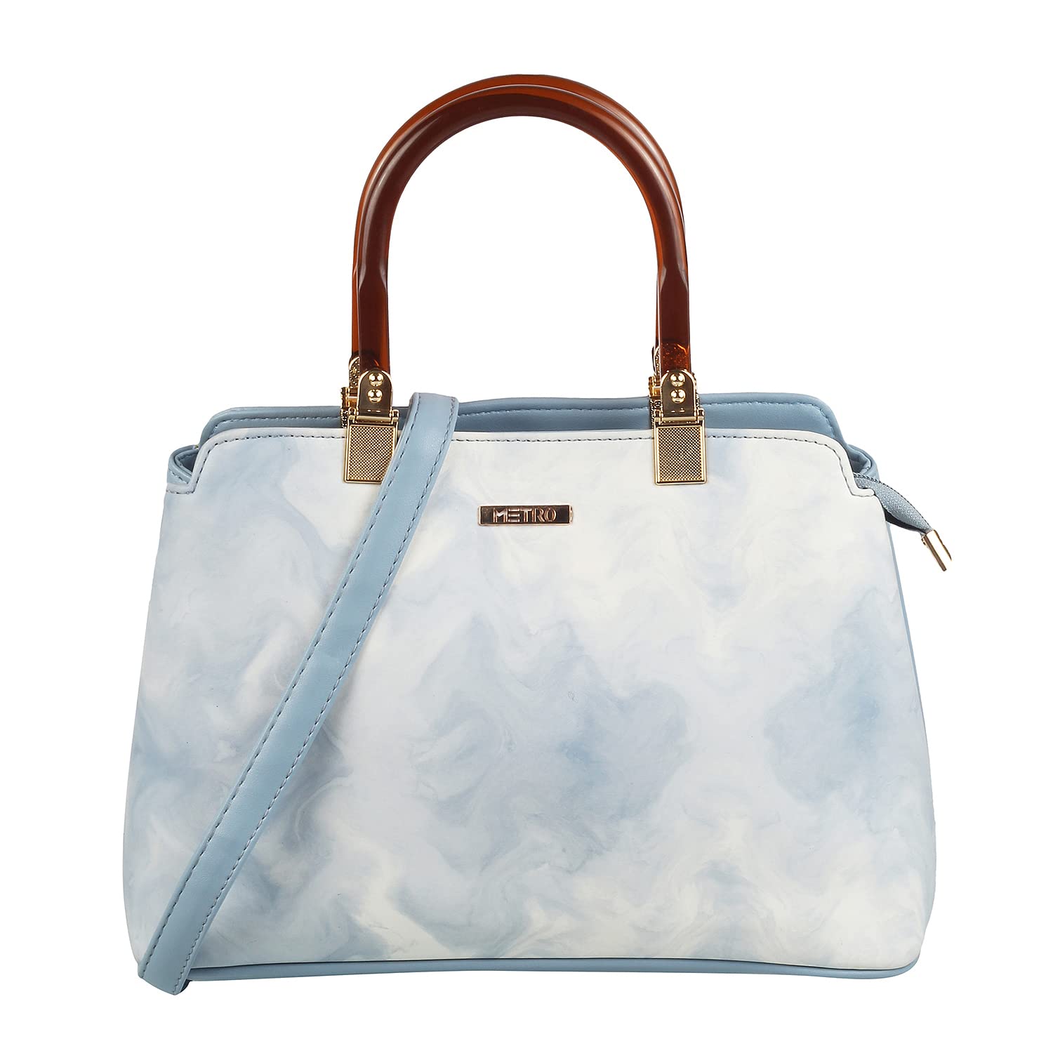 Metro Womens Synthetic Blue Satchel Bags (One Size) (B0B41WWQH9) Amazon Price History, Amazon Price Tracker