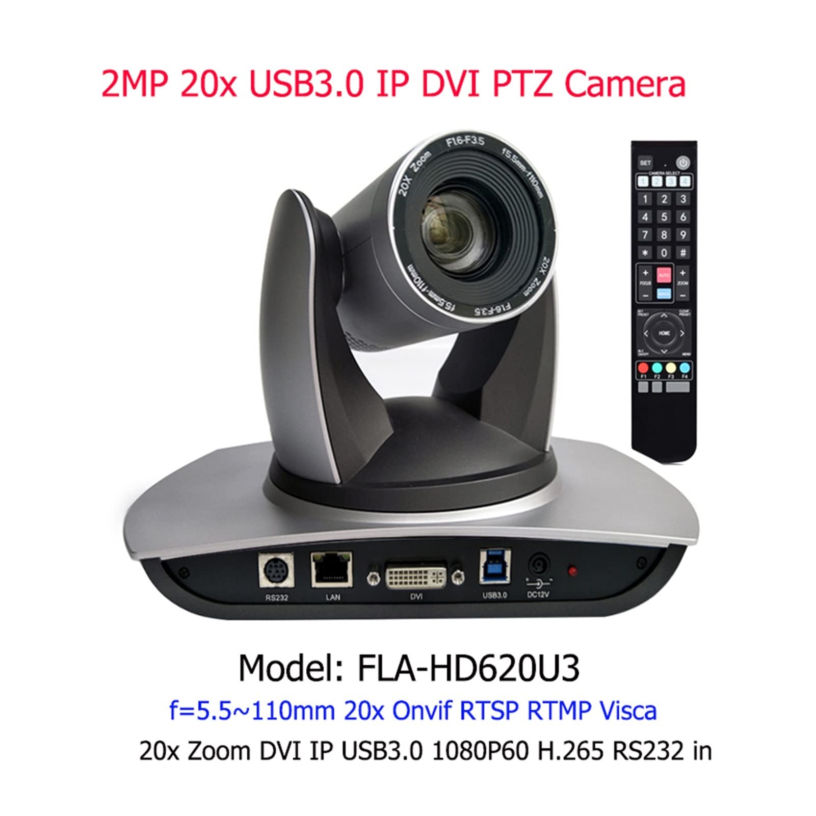 Webcam 2 megapíxeles USB 3.0 HD Mini nueva videoconferencia IP PTZ Cámaras Conferencia 20x Zoom óptico