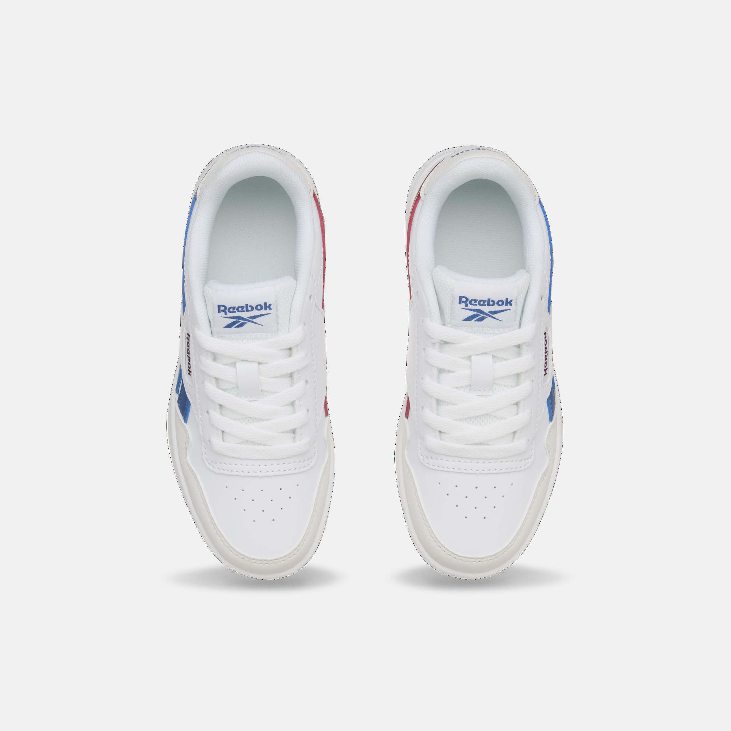 Reebok Unisex Kids Court Advance Sneaker, White Retrored Twilightblue, 10 UK Child