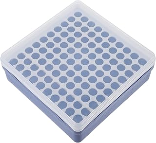 DECHOUS 再利用可能な試験管ボックス 100穴遠心管ホルダー 多機能収納ケース 実験室用ラボラック サンプルチューブ整理保管