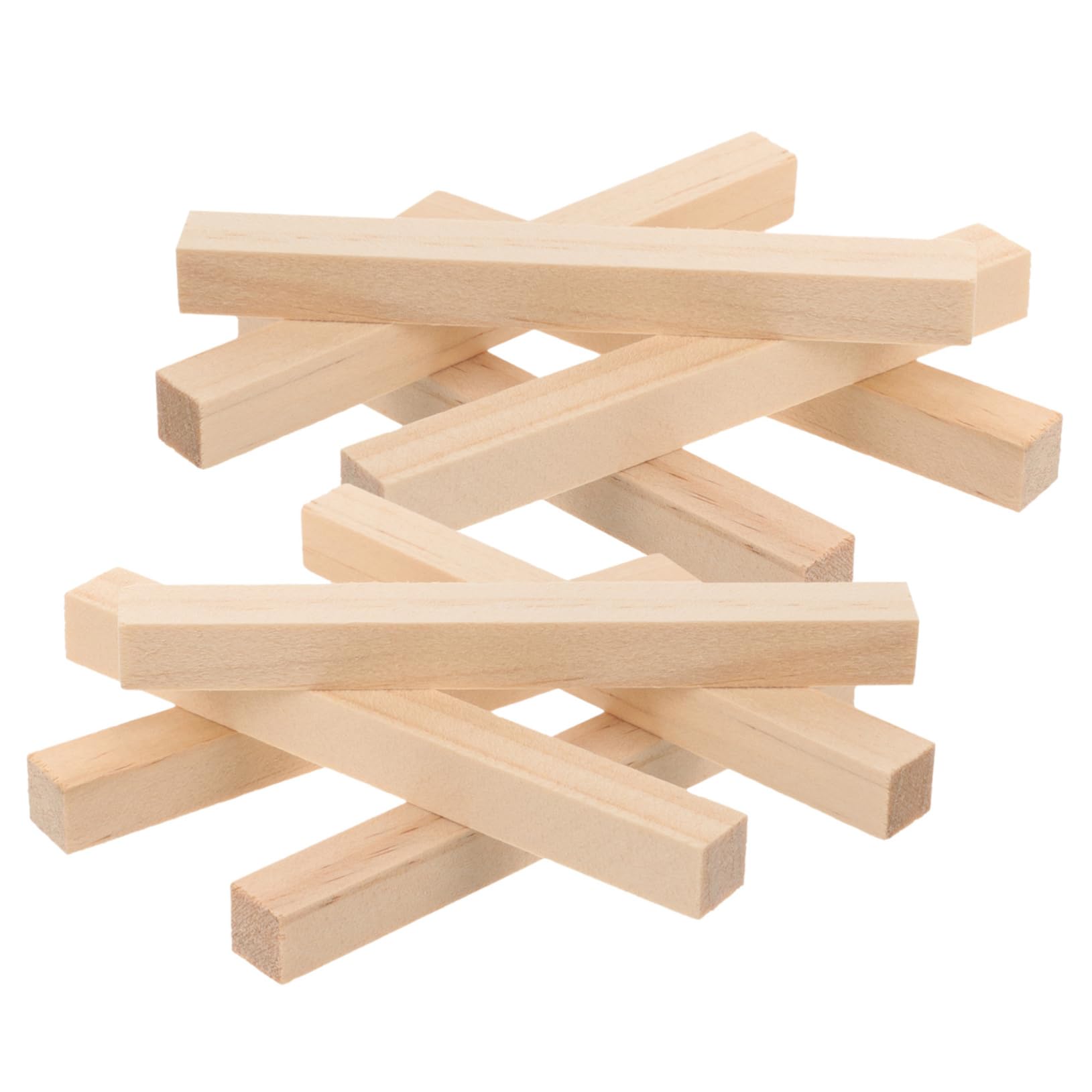 STOBOK 120stücke -dübelstäbe Für Bastelprojekte Unbehandelte Holzstäbchen Für -modellbau Malen Und Dekoration Vielseitig Einsetzbar