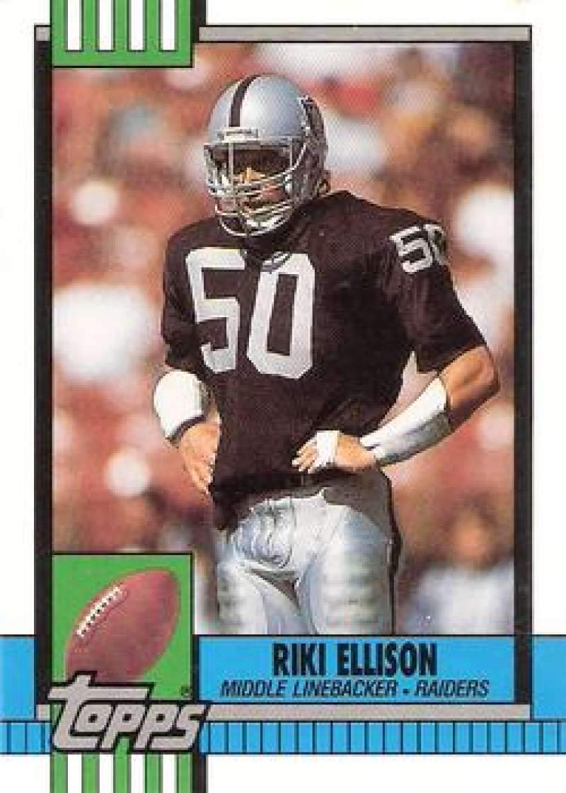 Amazon.com: 1990 Topps Traded #98T Riki Ellison LA Raiders NFL