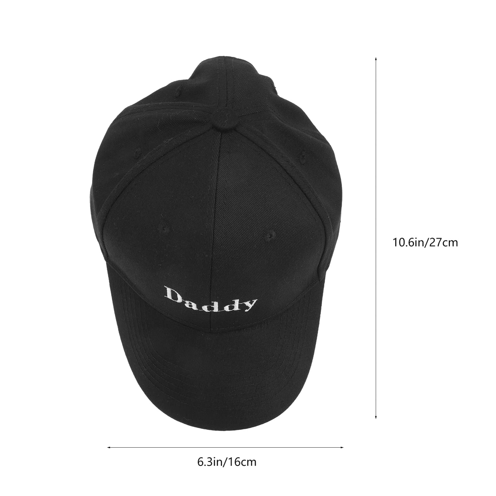 Papa Baseballmütze Sommer Strandmütze Baseballmützen Für Herren Sonnenhut Laufende Mütze Kappen Schwarze Kappe Roter Hut Pferdeschwanz-Hut Freizeithut Babymütze Black Stoff
