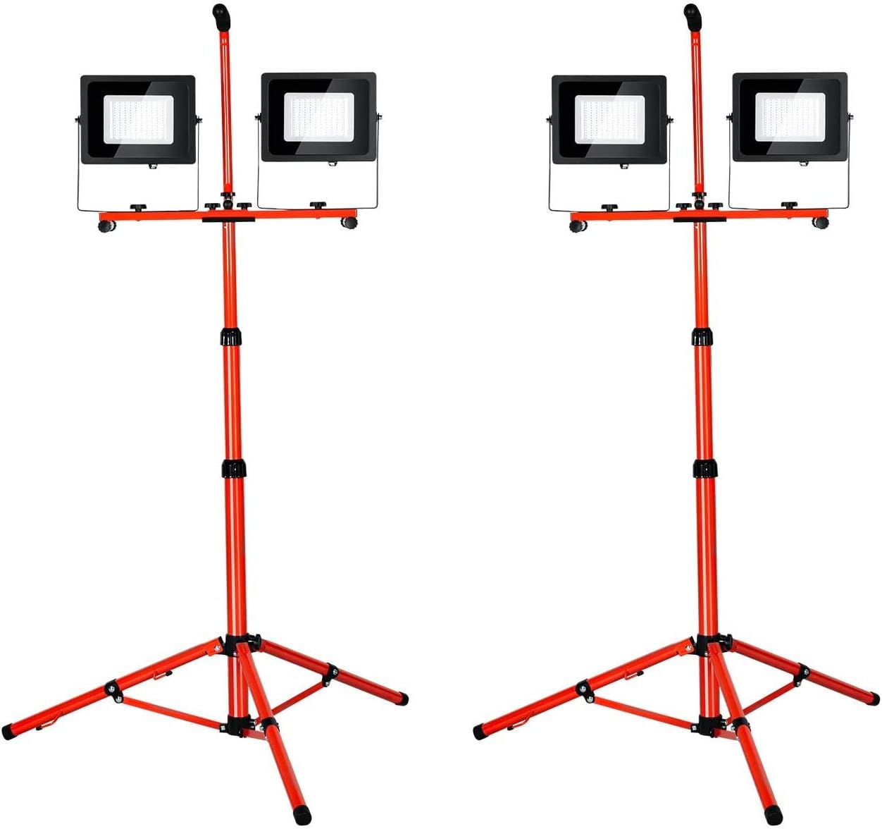 Best Promo Work Light 20000LM 5000K led Work Light with 76.8in Adjustable Metal telescoping Tripod Stand IP65 Waterproof for Indoor and Outdoor