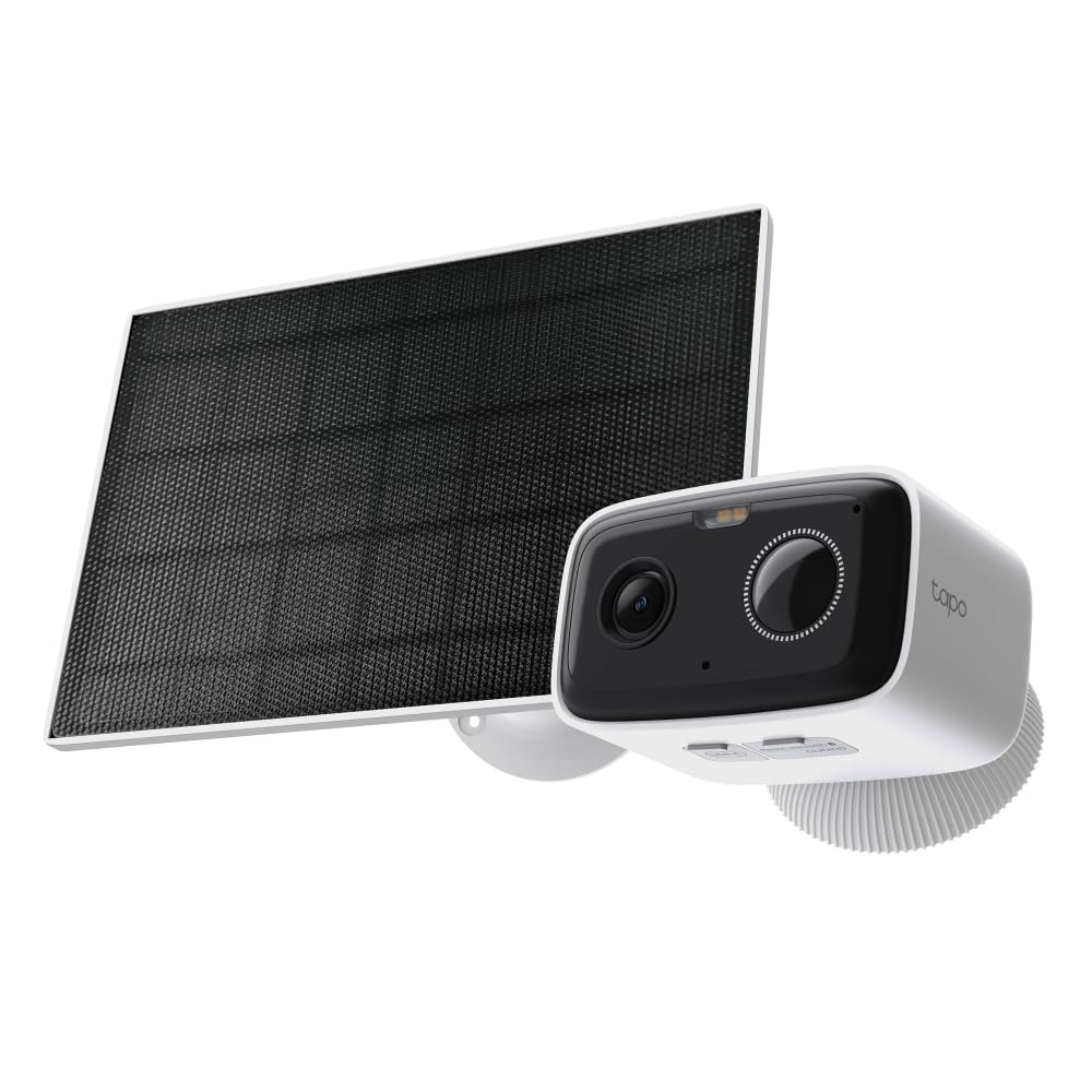 Tapo C400 Kit – Cámara de Seguridad Solar inalámbrica 1080 p con batería de Larga duración, Almacenamiento microSD/Cloud, detección de Personas