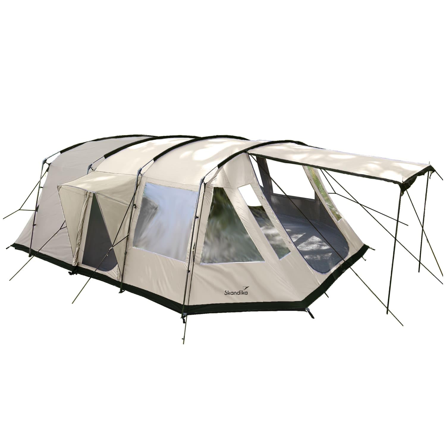 Skandika Nordland - con/sin Sleeper Technology - 4 Personas - Tienda campaña Familiar - túnel - mosquiteras- 2 Metros