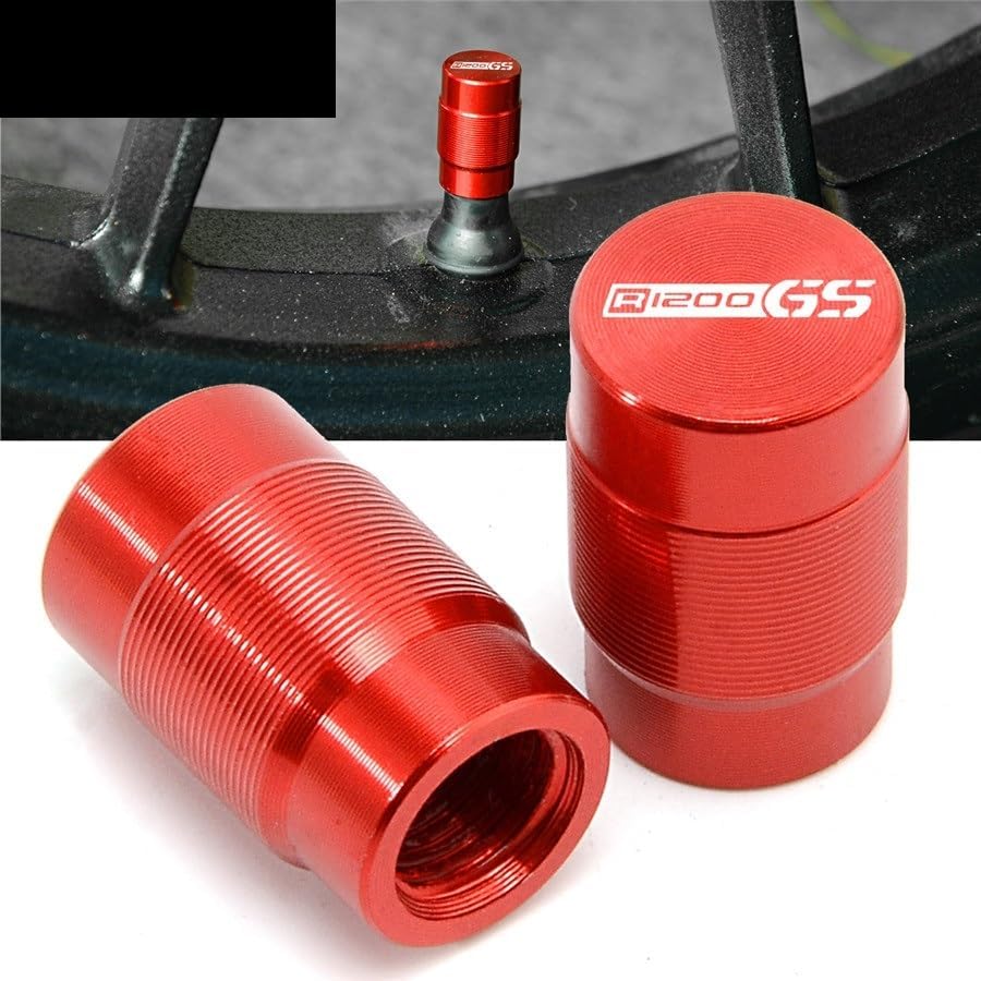 Miniatura 2 de Tapas herméticas M para BMW R 1200 Gs R1200GS Lc Adv de aluminio para válvulas de rueda (tamaño  rojo)