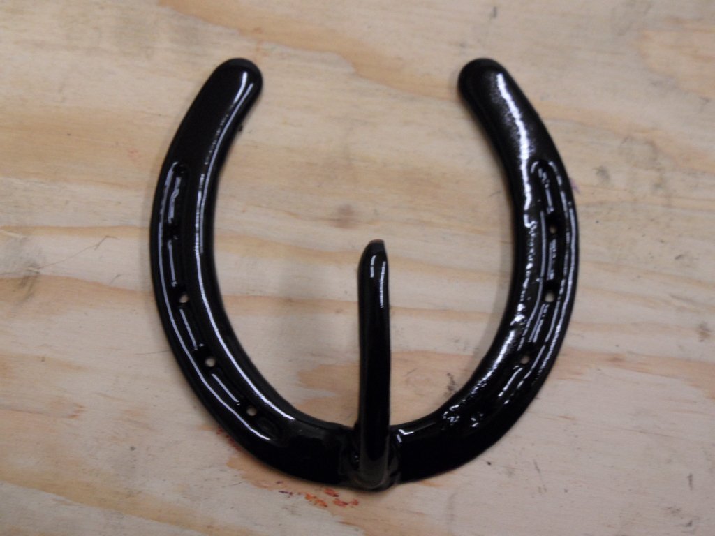 DOUBLE CANDLE HOLDER made with Horseshoes