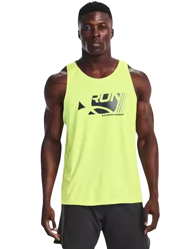 Under Armour Mens CoolSwitch Graphic Singlet Tech Tank