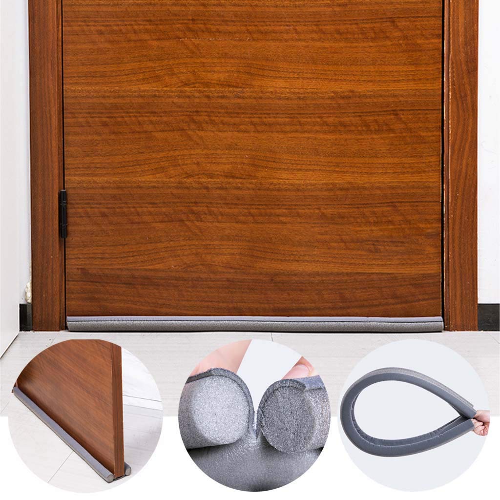 IWOMA Soundproof Flexible Door Bottom Sealing Strip Dustproof Weatherstrip Guard Sealer Stopper Dust Blocker Door Draft Blocker, 36.61x3.94in