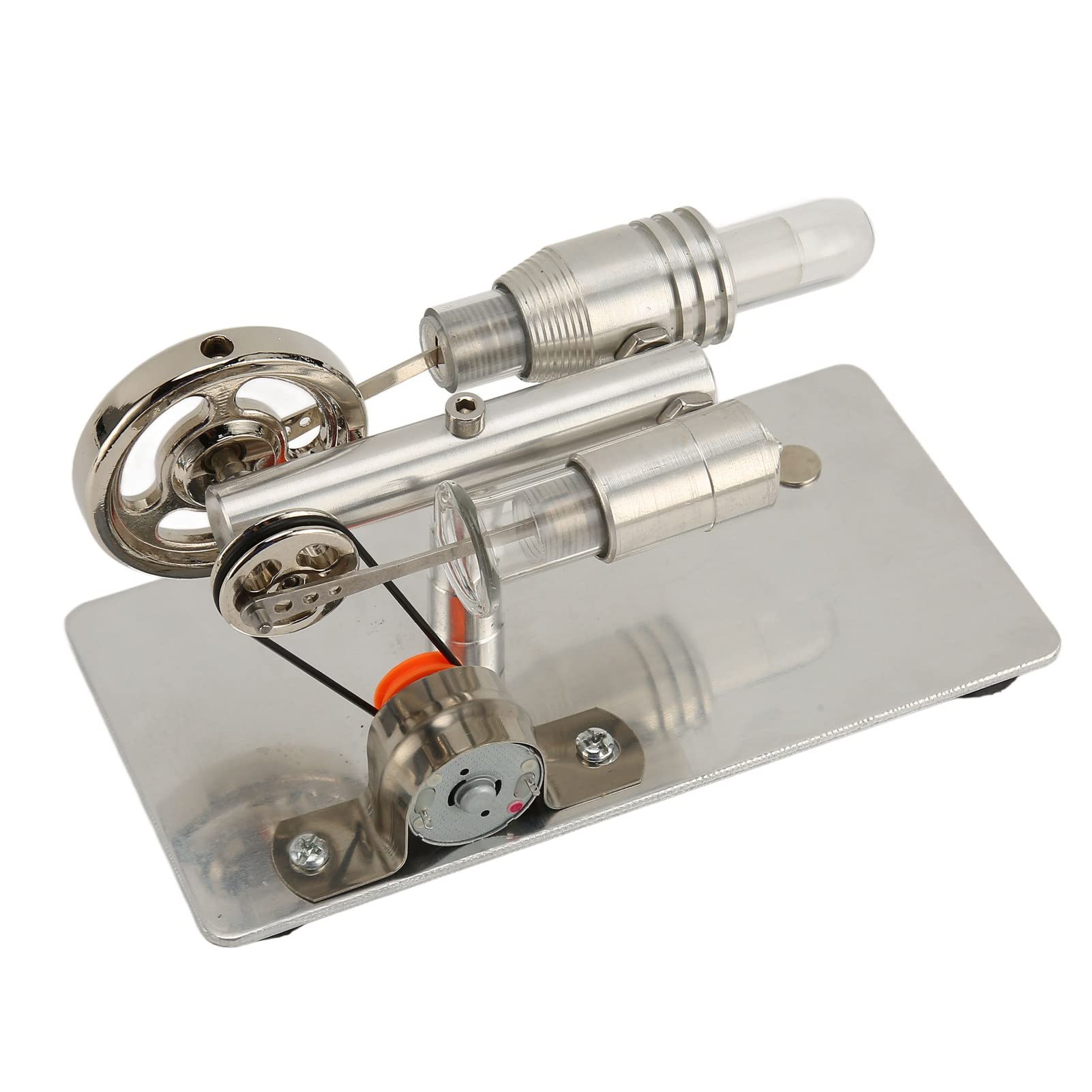 Focket Stirling Motor Bausatz mit Glaskolben, Alkoholbetrieben