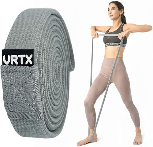 Miniatura 10 de VRTX No.00 Bandas de resistencia de tela para hombres y mujeres | Banda larga de ejercicio para entrenamiento, estiramiento, yoga, entrenamiento de