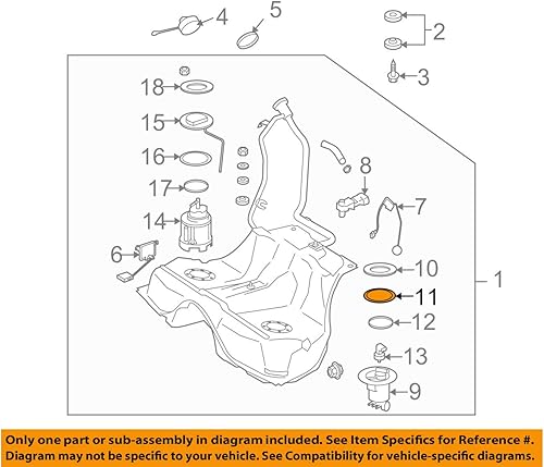 Mercedes-Benz 211 471 01 10, sello del tanque de la bomba de combustible