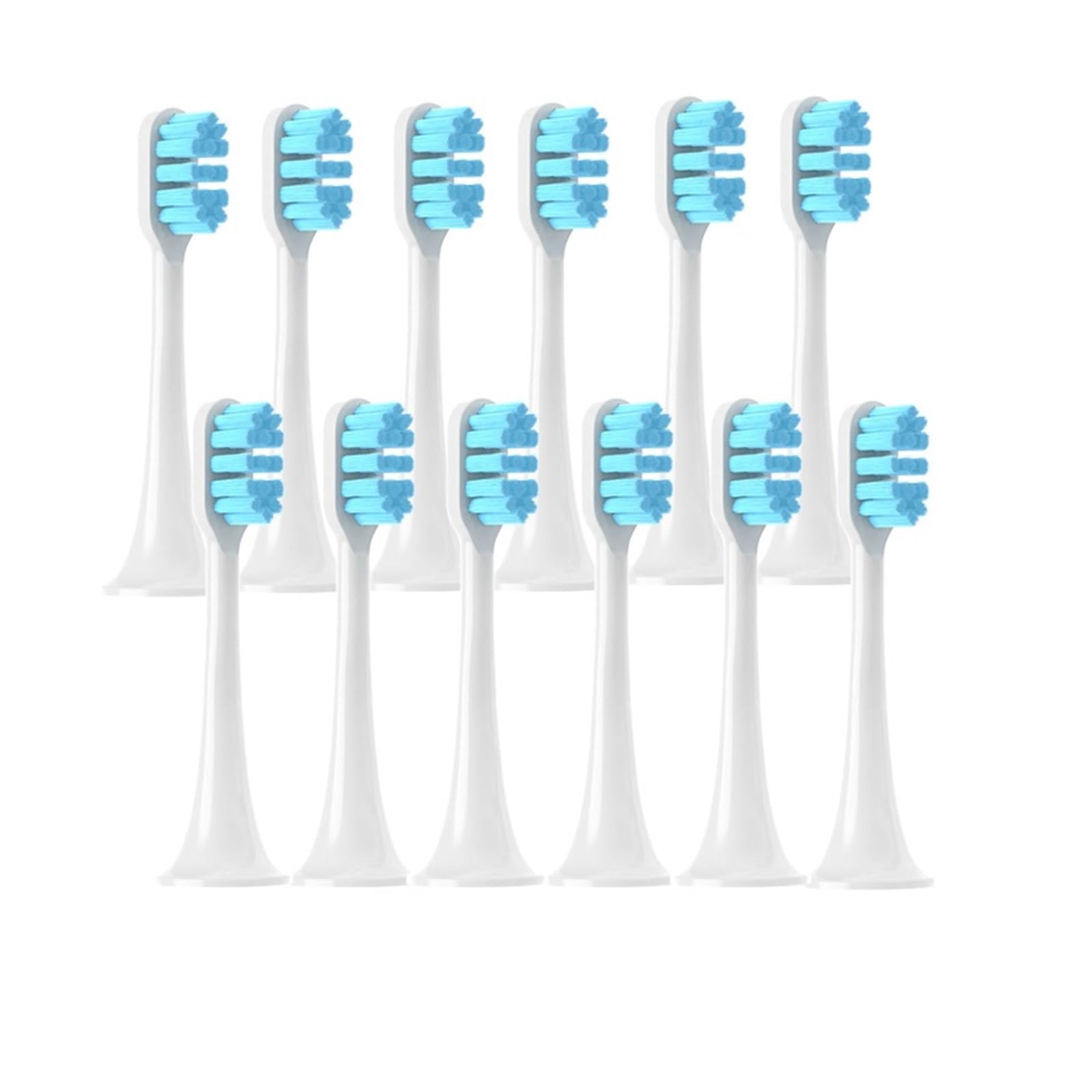 tianwandong 12 sztuk wymiennych końcówek szczoteczki do T300/T500/T700 Sonic Electric Tooth Soft Bristle Caps Vacuum Pack Nozzles(12BlueD)