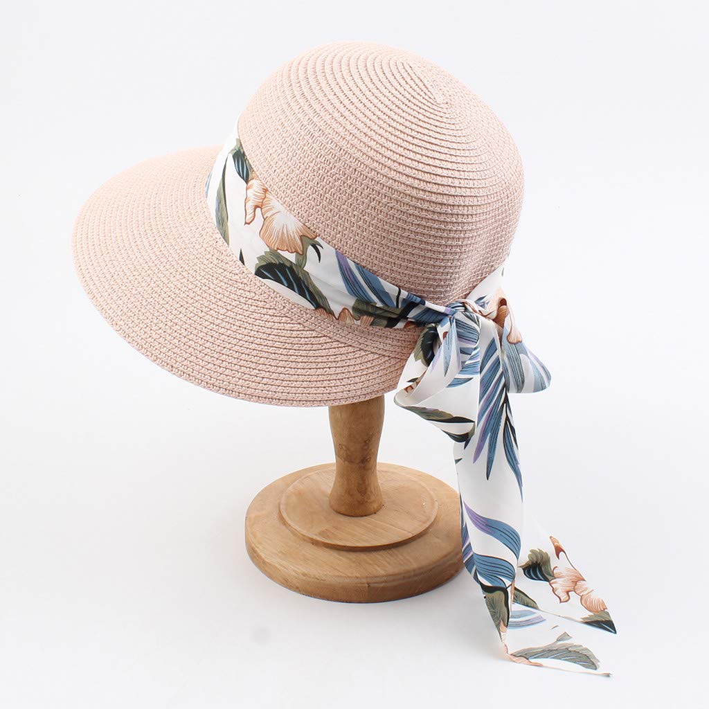 Generic 2024 - Gorras plegables de paja para mujer, para verano, playa, sombreros de béisbol UPF50, sombreros grandes