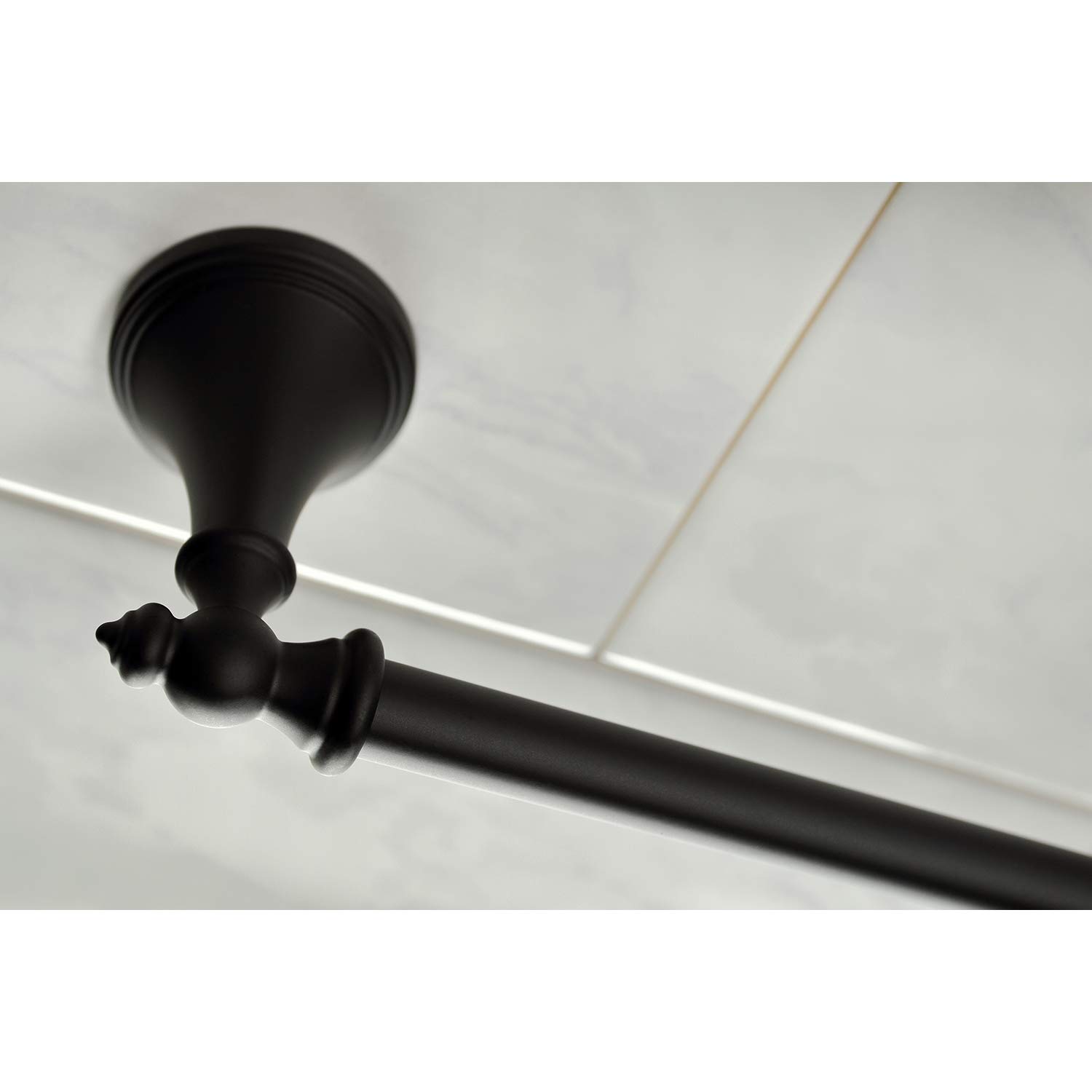 Kingston Brass Set Accessori Bagno Serano 5 Pezzi - Nero, Porta Asciugamani, Porta Carta E Gancio