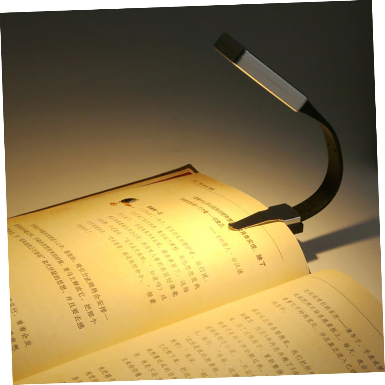 Lampada Libro LED Clip Magnetico, Ricaricabile USB 250mah