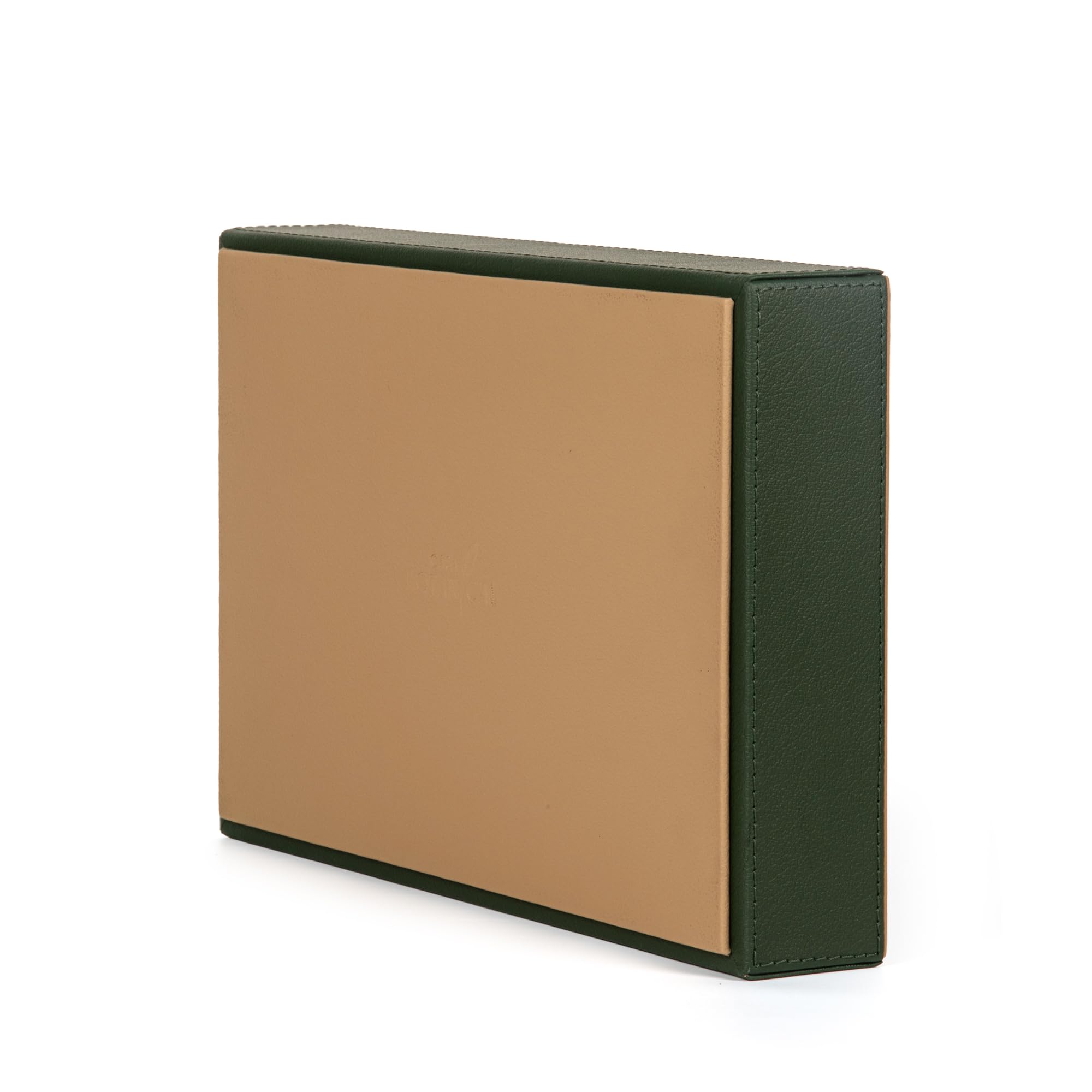 CASA BOTANICAL Desk Leather Organizer 3 Tray with Compartments Stylish | Perfect For Jwelry Organizer, Office, Table, Bedside Tray, Cosmetic, & Decoration | Beige Multi-Functional Storage 4