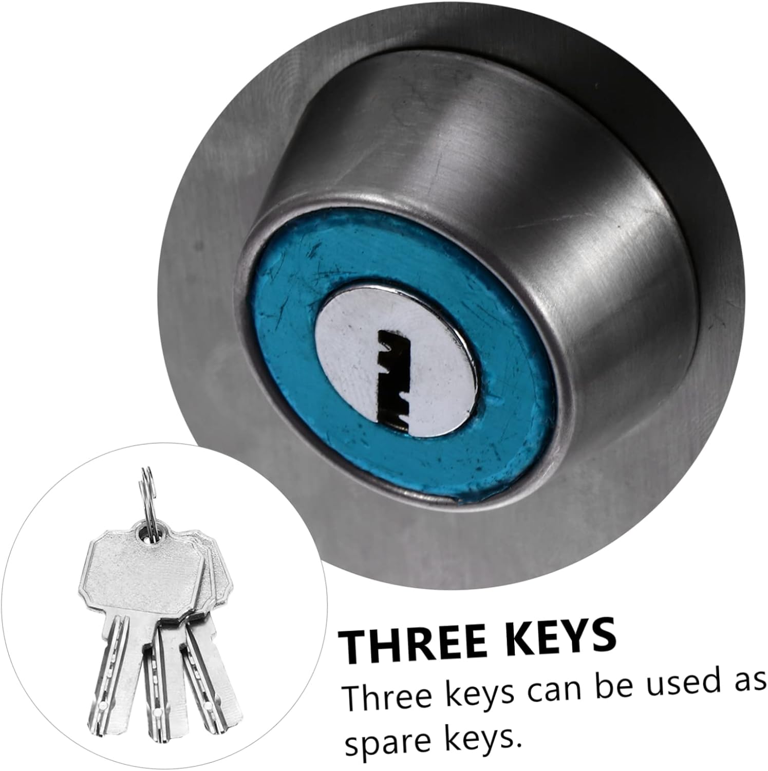 Mipcase Stainless Steel Glass Door Lock Double Open Frameless Design Durable Latch for Home Security No Drill Installation Resistant Finish for Modern Interiors
