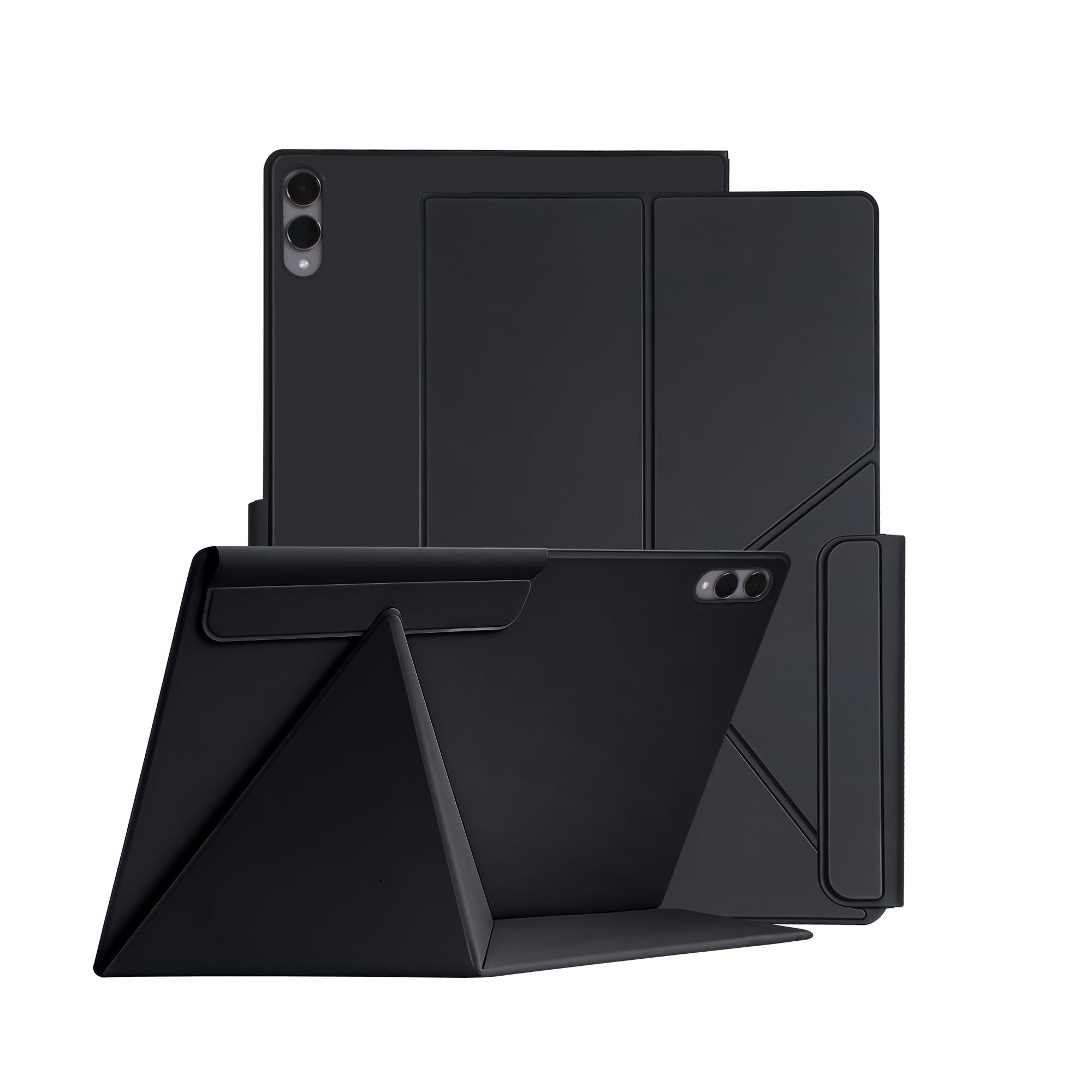 Magnetic Case for Samsung Galaxy Tab S11 Ultra 14.6 Inch 2025 - Model SM-X930/SM-X936 Tablet with S-Pen Holder, Auto Wake/Sleep Smart Tablet Cover, Black-image-10