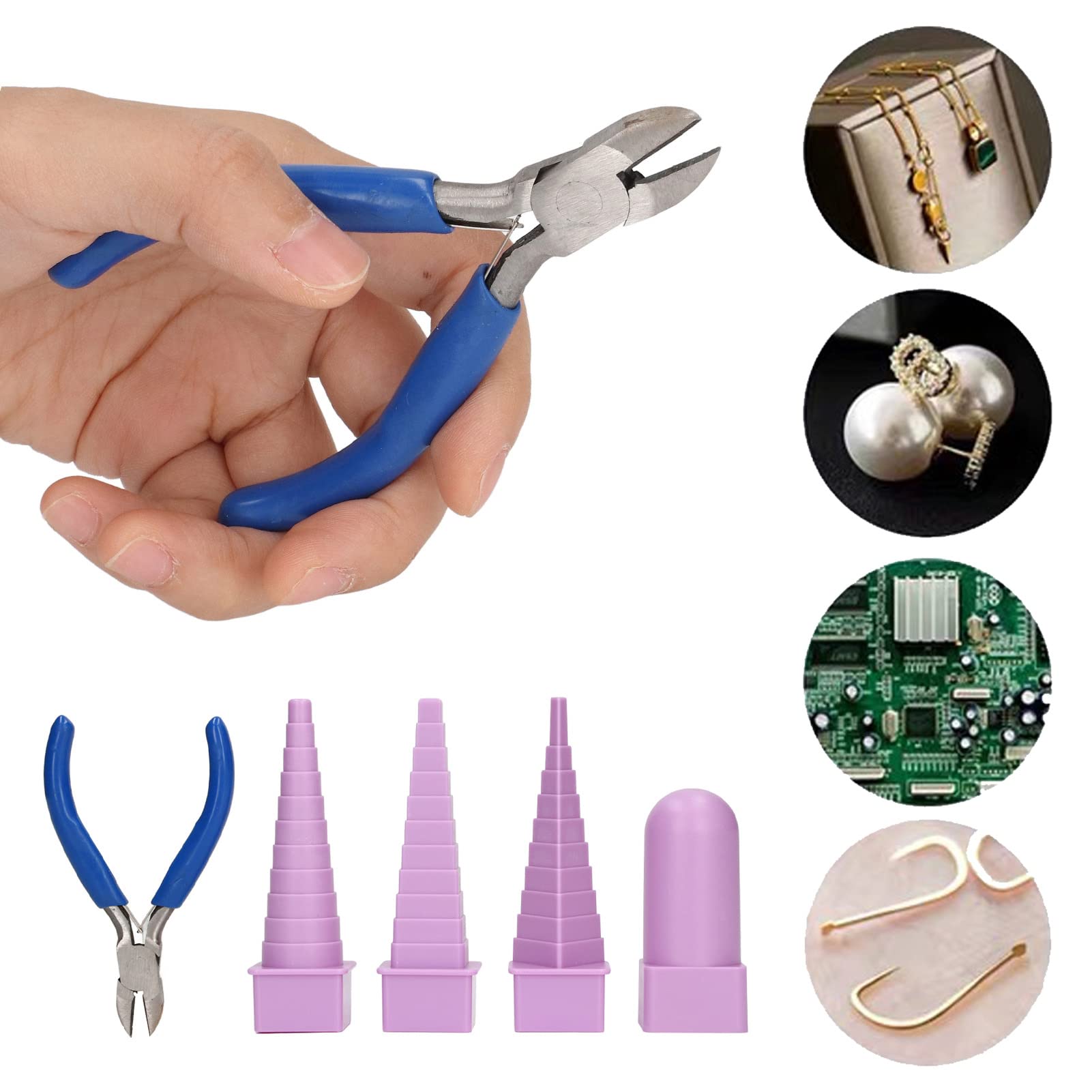 Glarks 8Pcs Draad Looping Tool Set inclusief Draad Looping