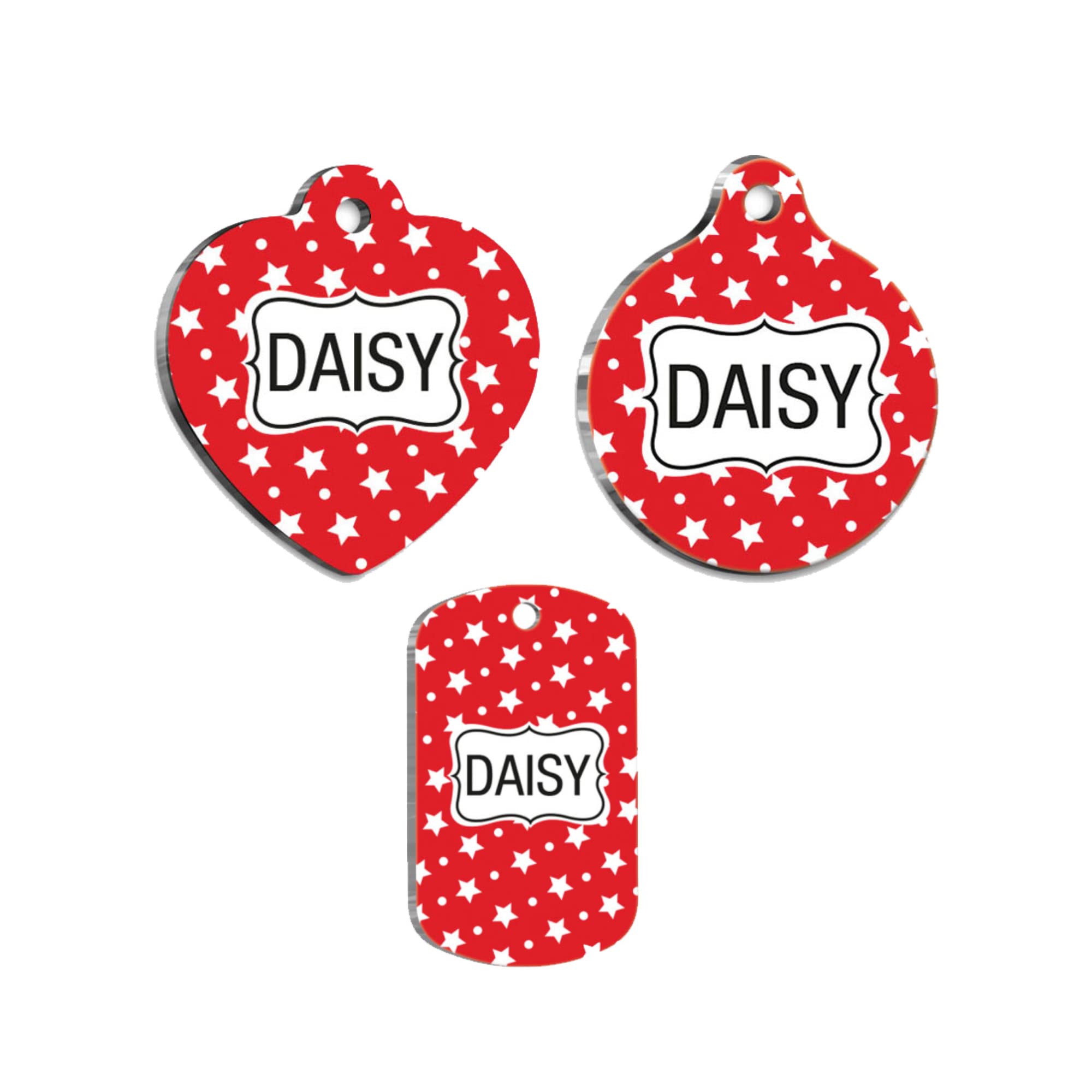 Personalized Dog Tag - Custom Name Tag - ID Tag for Dog & Cat - Customized Pet Tags - Dog Name Tag - Cat Name Tag - Engraved Dog Tag - TS1 (Rectangle)