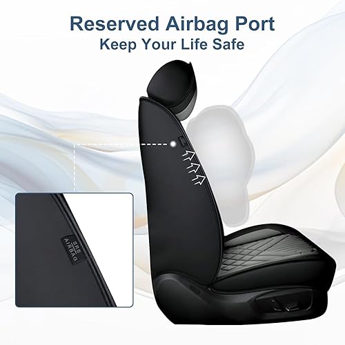 Miniatura 4 de TTX LIGHTING Juego completo de fundas de asiento de automóvil para Kia Seltos 2021-2024 2025, funda protectora de 5 asientos, impermeable, de piel