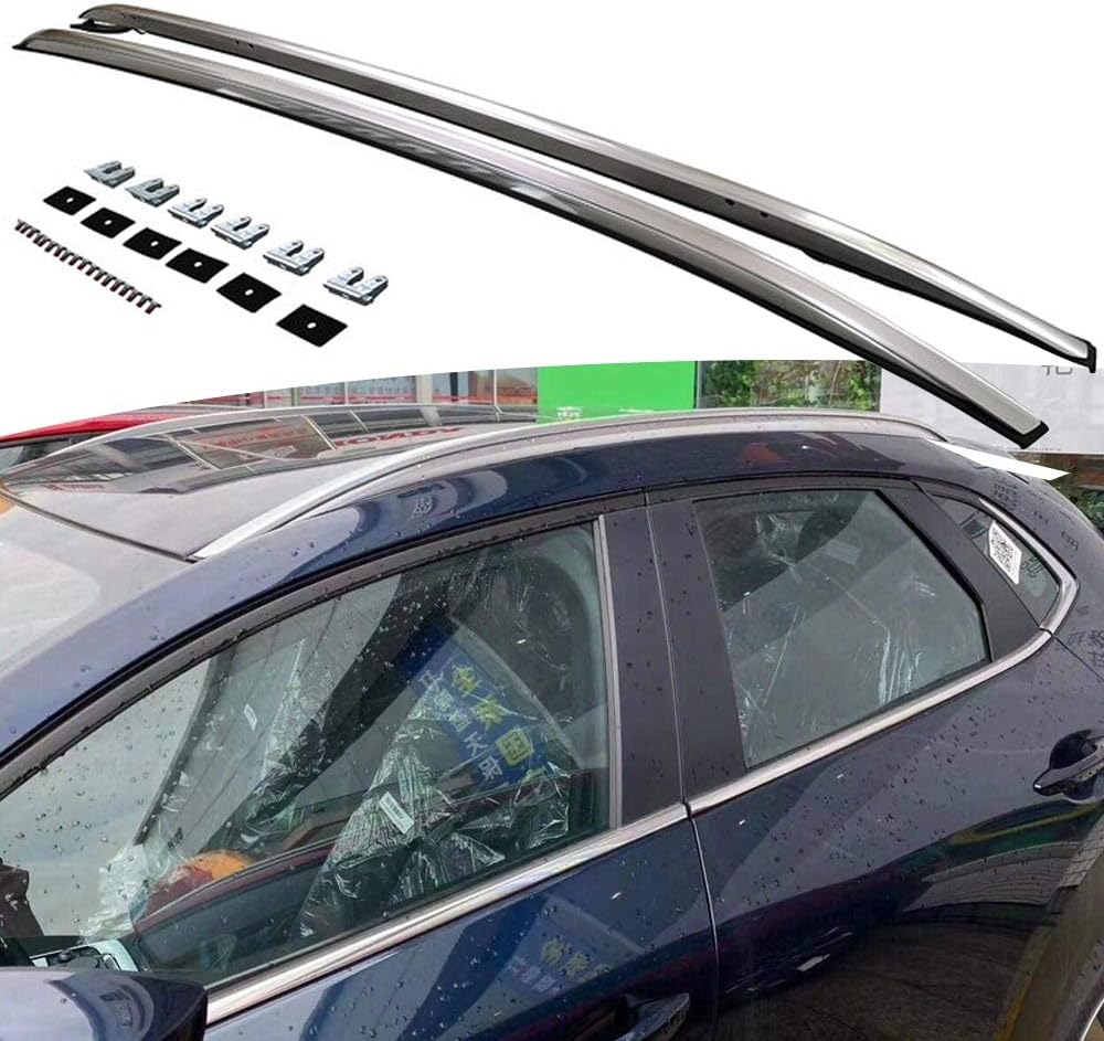 2Pieces Silver Roof Rack Fits for Mazda CX-30 CX30 2020-2025 Aluminium Top Roof Rail Side Rail Bar