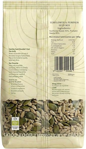 Minton & Donello - Sunflower & Pumpkin Seed Mix, 500g