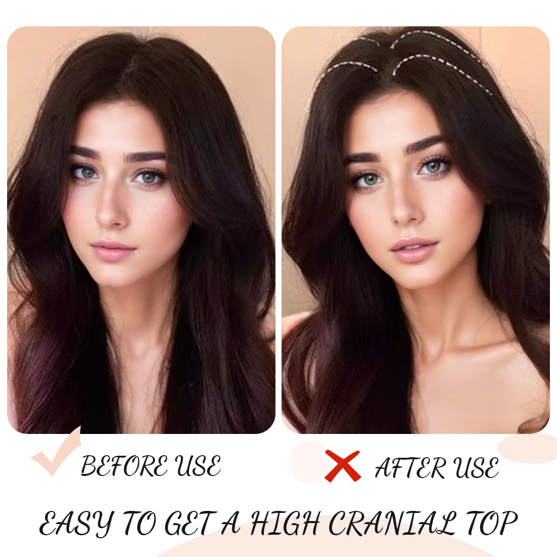 4pcs Clip per radice capelli, Clip volume per radici, clip per capelli per sollevamento radice,Bigodino per capelli con volume naturale, fermaglio per capelli senza traccia, fermaglio per radice