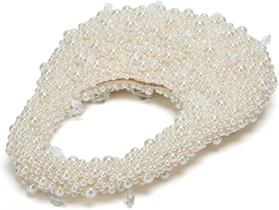 Trendy Pearl Shoulder Purse for Women Small Y2k Tote Bags for Party Rhinestone-Encrusted Designer Handbags - Image 5