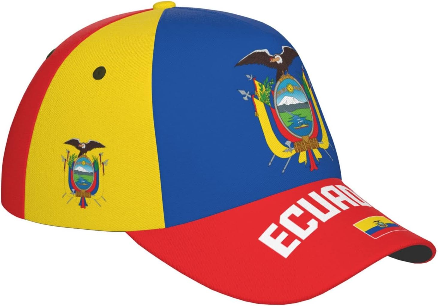 Ecuador Flag Cool Ecuadorian Baseball Cap 3D Full Print Adult Unisex Adjustable Hat Soccer Patriotic Caps - Image 8