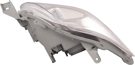 HEADLIGHTSDEPOT Chrome Housing Halogen Headlight Compatible with Toyota Yaris 2007-2012 4-Door Base Model Includes Right Passenger Side Headlamp
