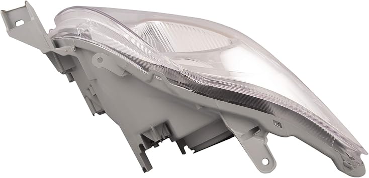 HEADLIGHTSDEPOT Chrome Housing Halogen Headlight Compatible with Toyota Yaris 2007-2012 4-Door Base Model Includes Right Passenger Side Headlamp