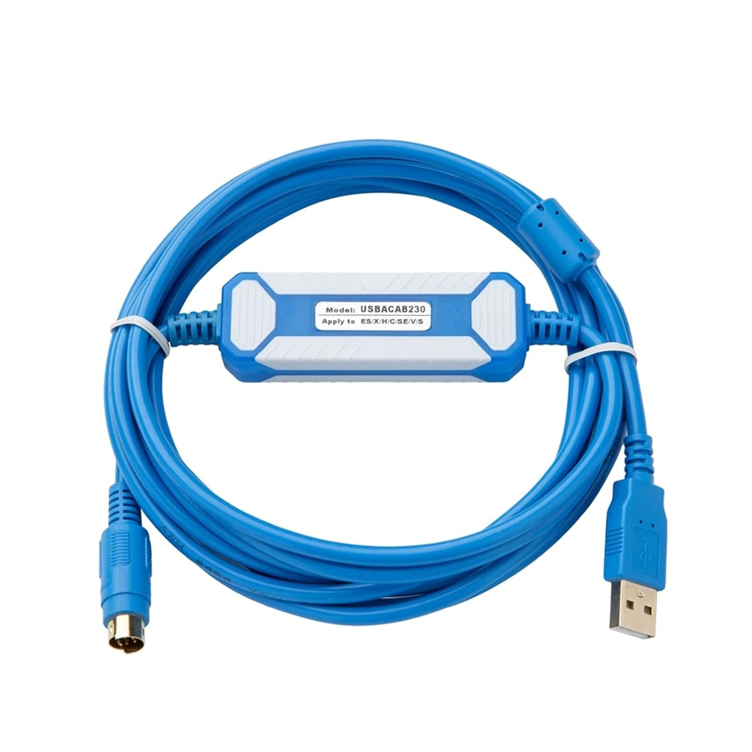USBACAB230 for Delta PLC Programming Cable USB to RS232 Adapter for USB-DVP ES EX EH EC SE SV SS Series Cable(FTDI Version)